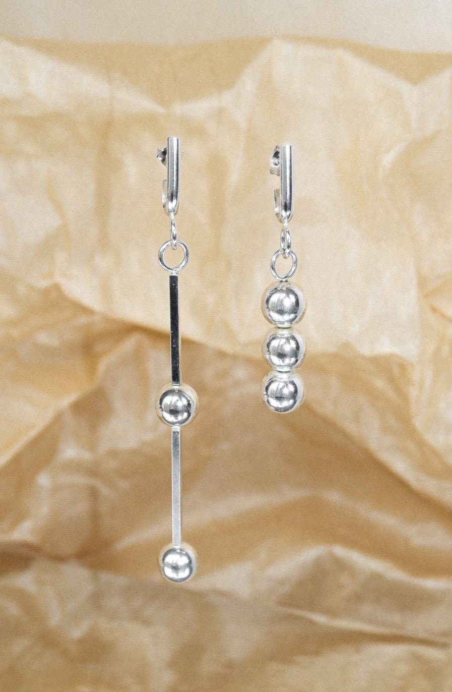 Triple Sphere Earring